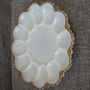 Vintage deviled egg plate